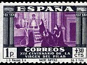 Spain 1940 Pilar Virgin 1 P + 30 CTS Multicolor Edifil 897. España 897. Uploaded by susofe